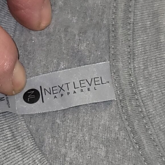 513. Next Level Short Sleeve T-Shit Gray Sz M - Picture 6 of 7